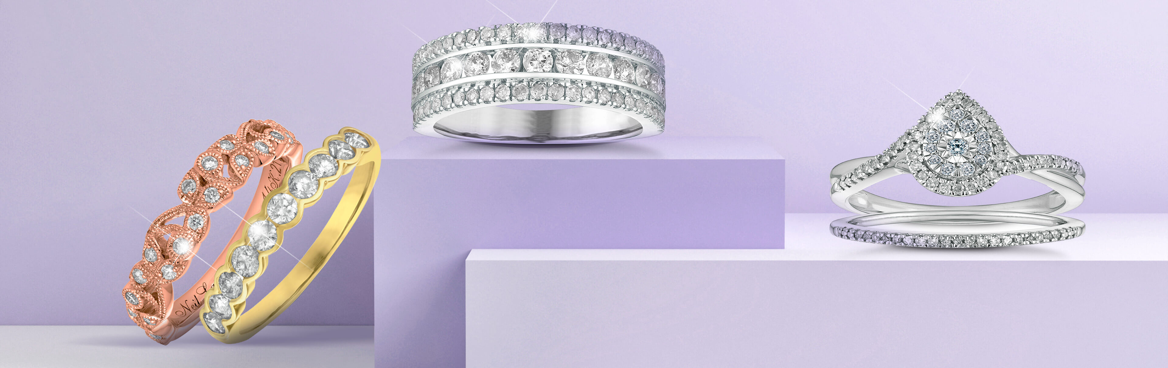 Rings for Women Girls Silver Ring Bridal Zircon Diamond Elegant Engagement  Wedding Band Ring Gifts - Walmart.com
