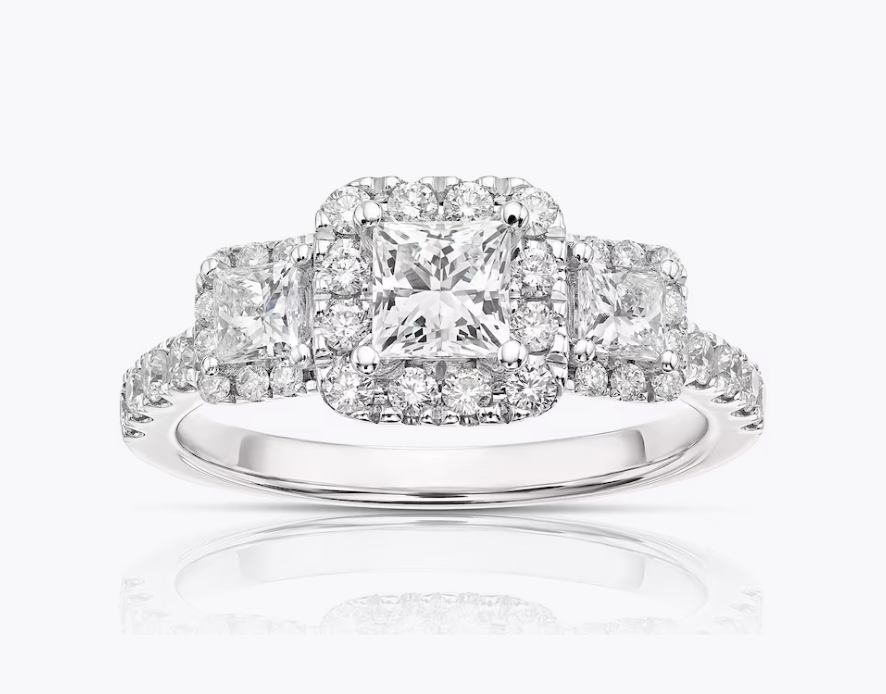 Three Stone Engagement Ring