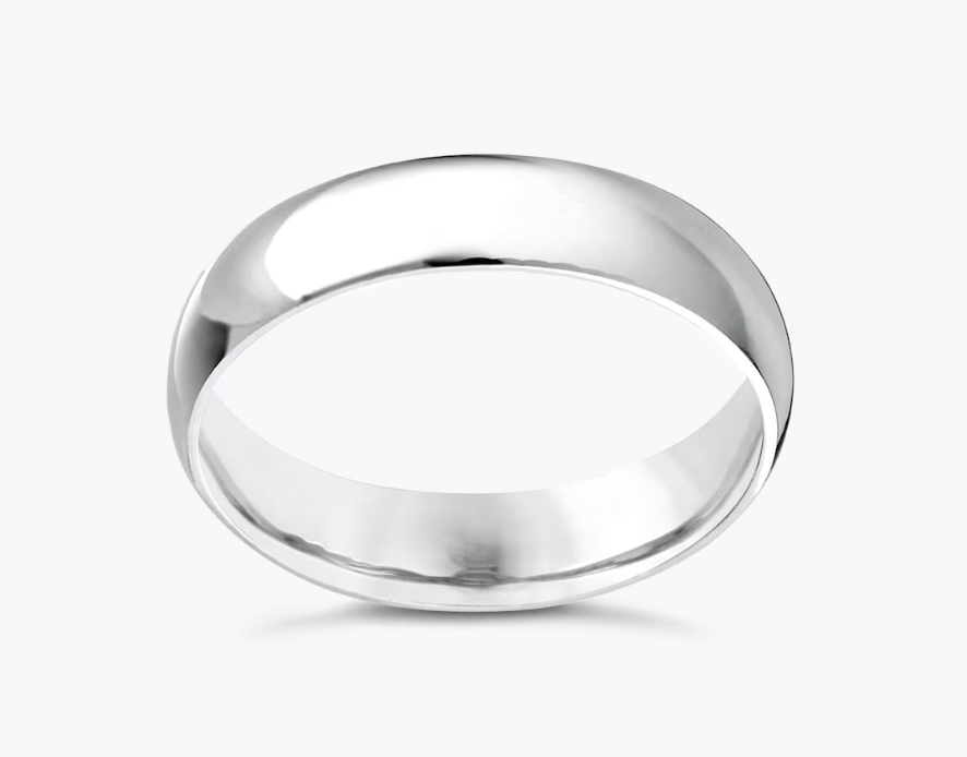 White gold engagement ring