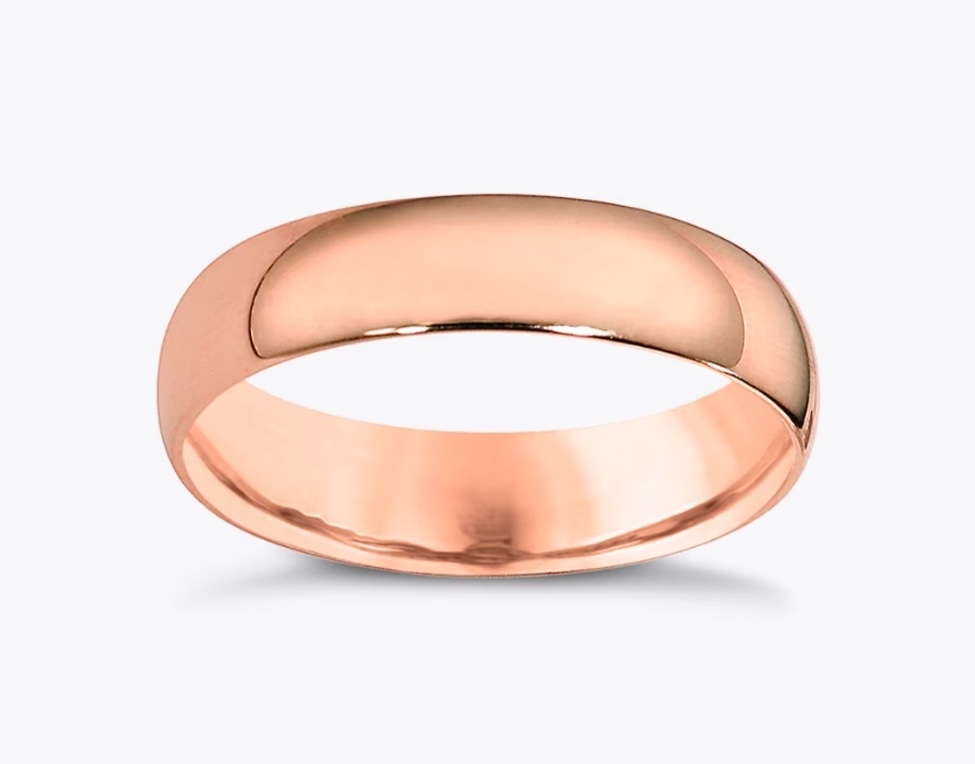 Rose gold engagement ring