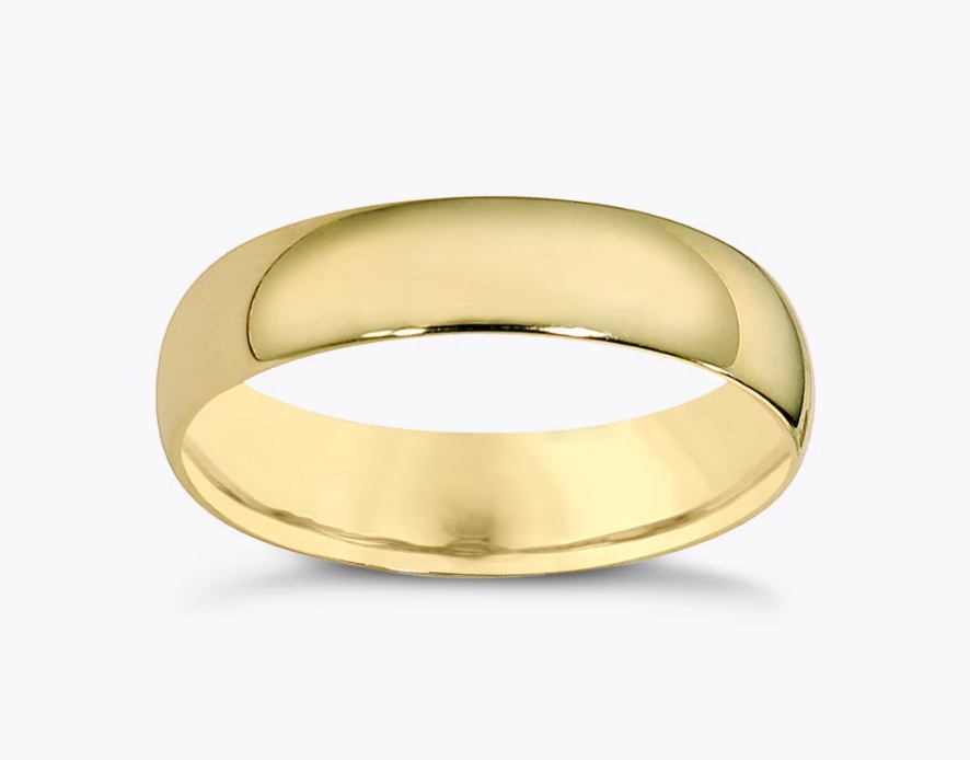 Gold engagement ring