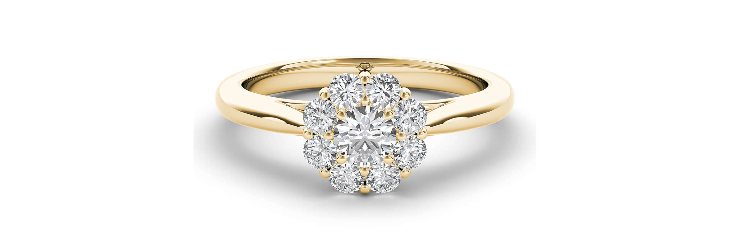 Image of The Diamond Story 18ct Yellow Gold 0.50ct Total Diamond Ring