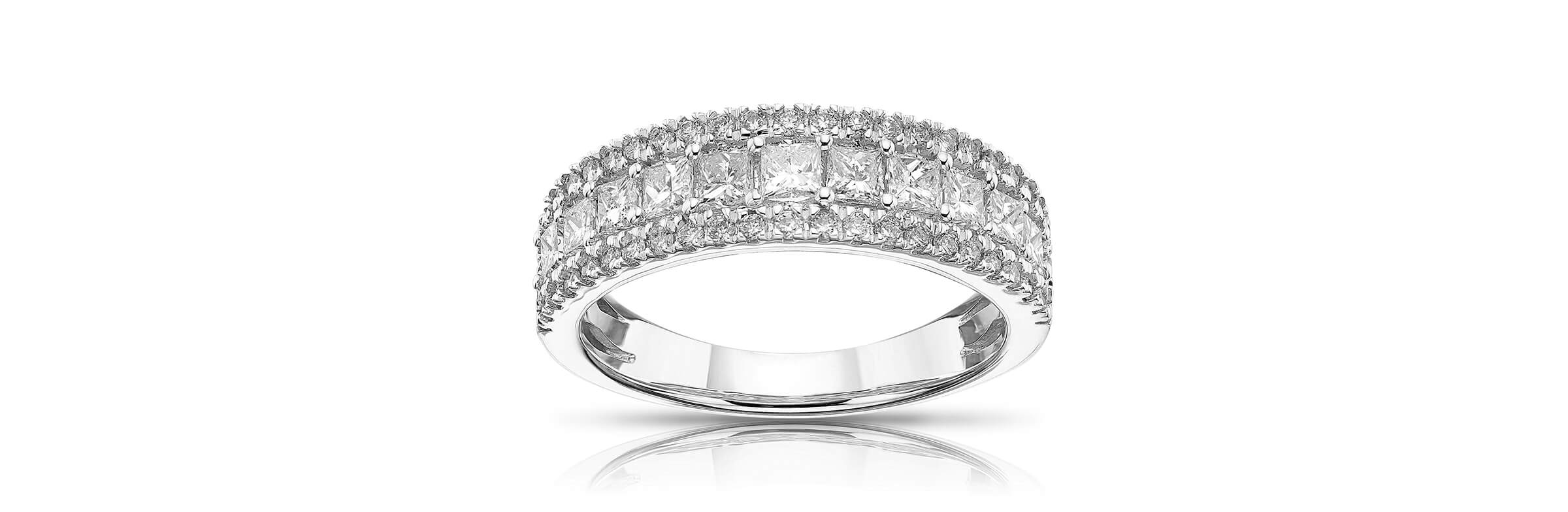 Image of 18ct White Gold 1ct Diamond Channel Eternity Band