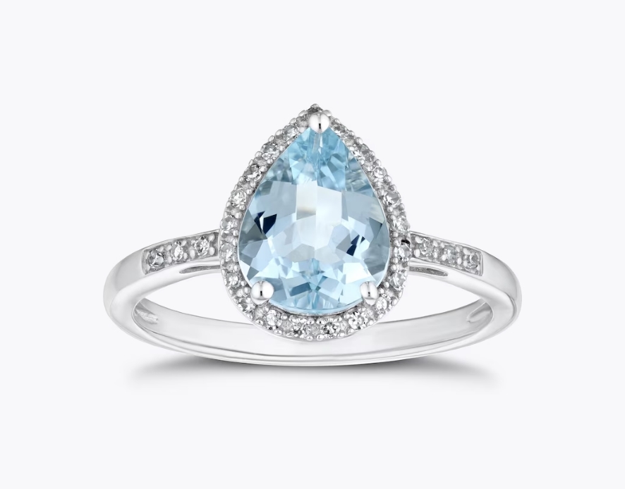 aquamarine engagement rings