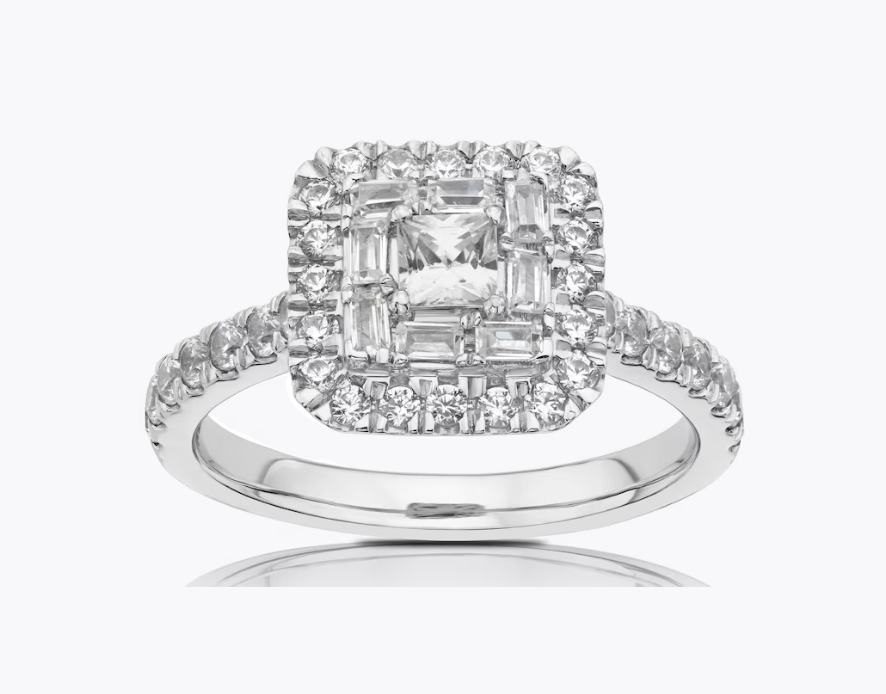 princess stone engagement rings